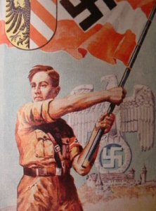 HitlerYouthBoyWithFlag