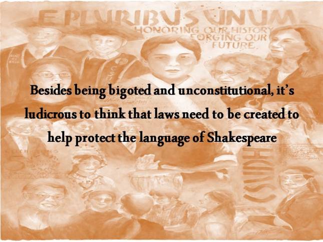 Besides being bigoted and unconstitutional, it’s ludicrous