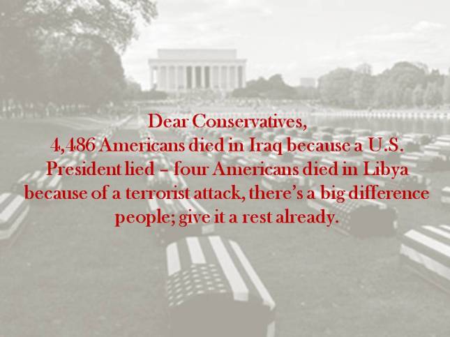 Dear Conservatives,
