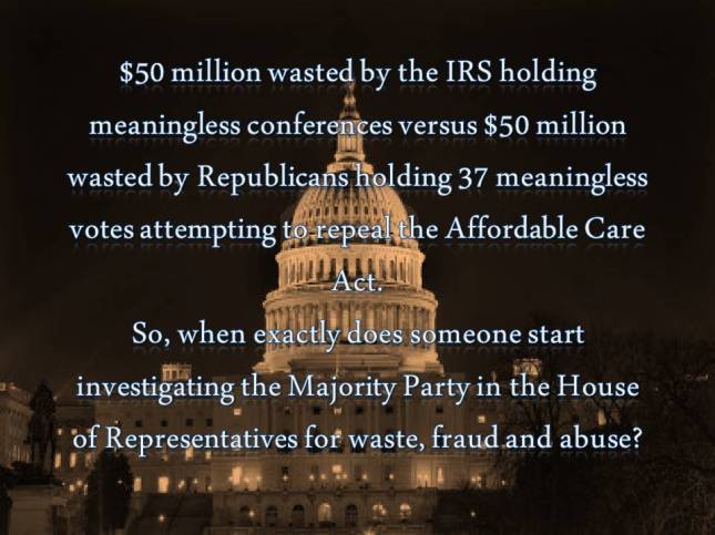 50 million wasted by the IRS holding