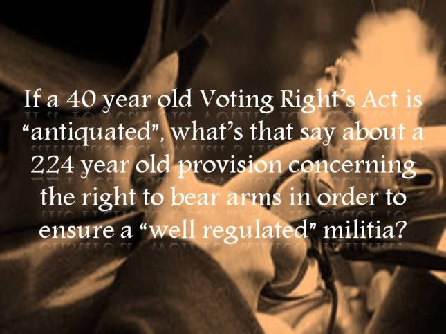 If a 40 year old Voting Right’s Act