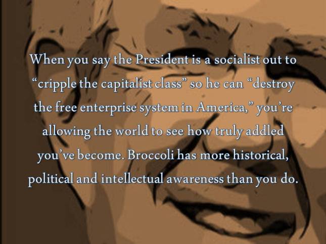 When you say the President is a socialist