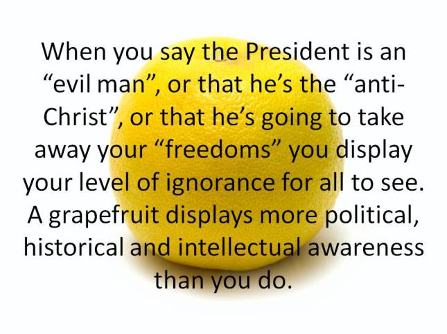 When you say the President is an