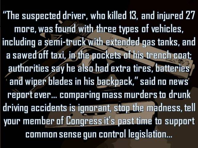 The suspected driver, who killed 13