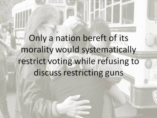 Only a nation bereft of its morality would